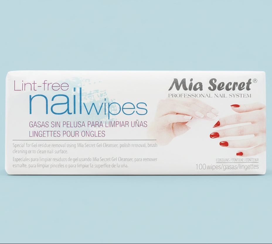 MIA SECRET - NAIL WIPES - 100 WIPES (1 PACK)