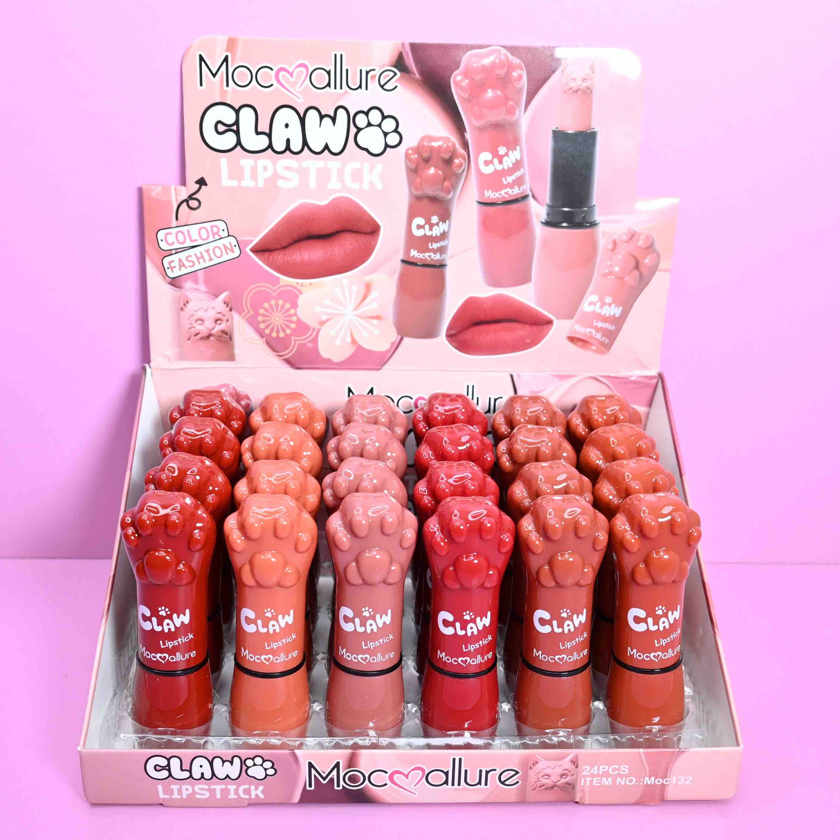 MOCALLURE- CLAW- LIPSTICK- 24PCS