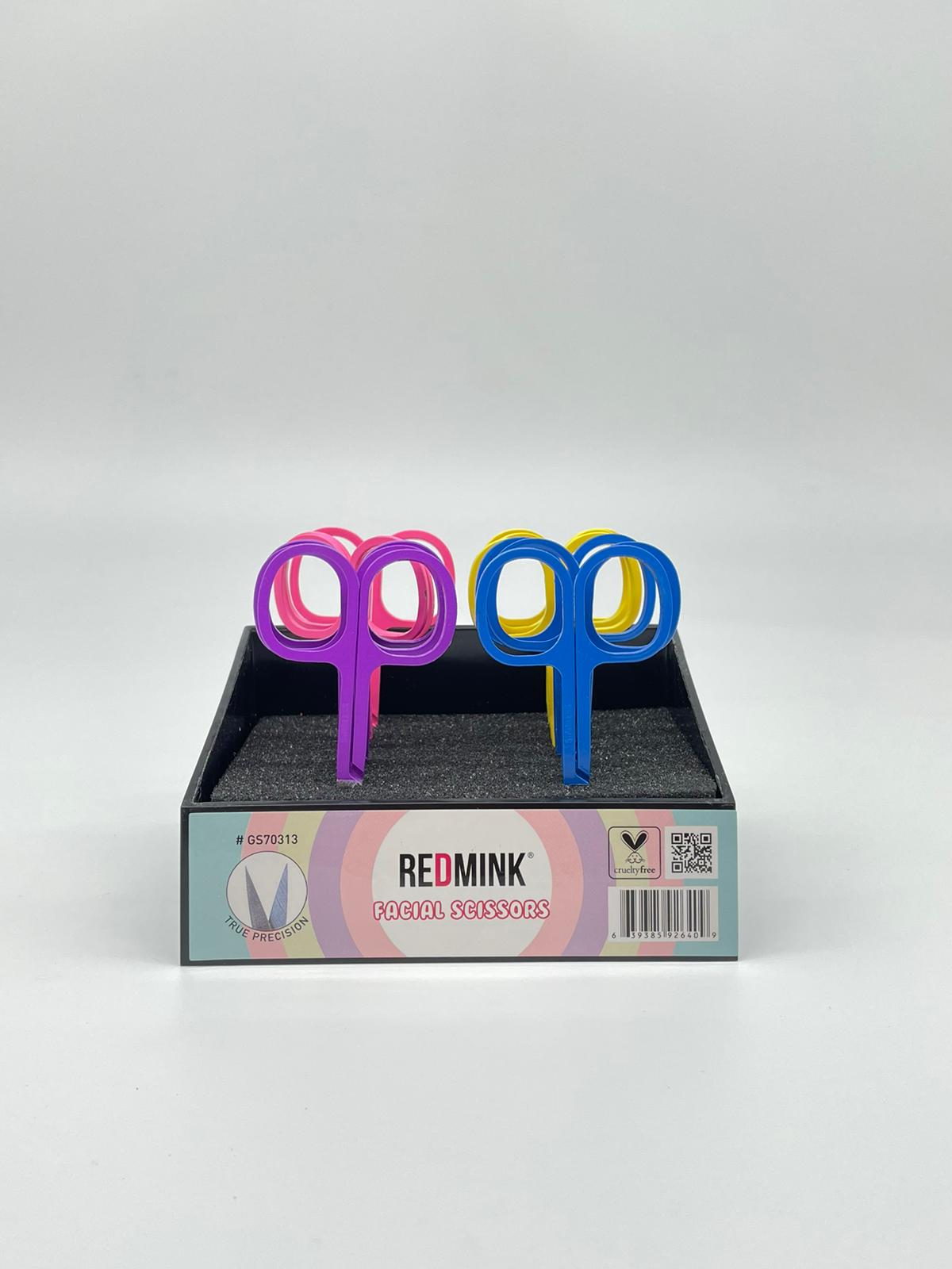 REDMINK - FACIAL SCISSORS- 12PCS
