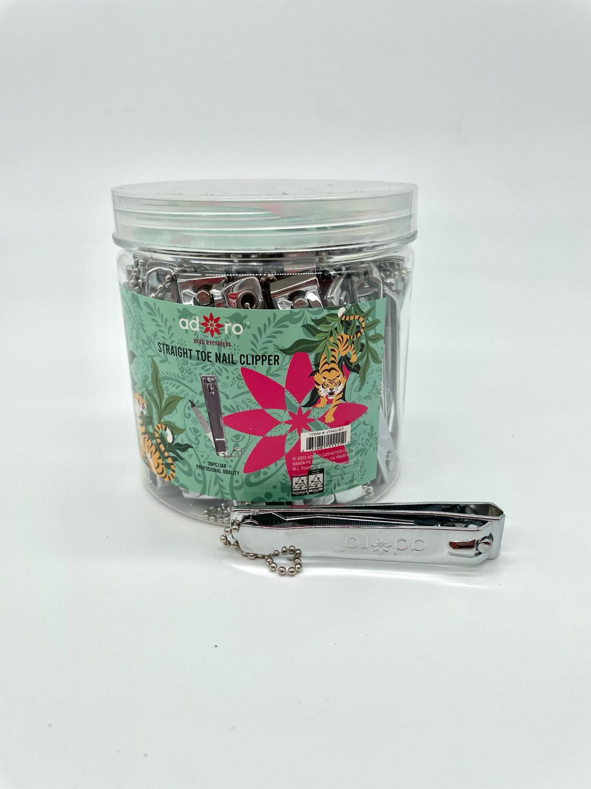 ADORO PROFESSIONAL- BOLD & FEARLESS- FINGER NAIL CLIPPER- 36PCS JAR