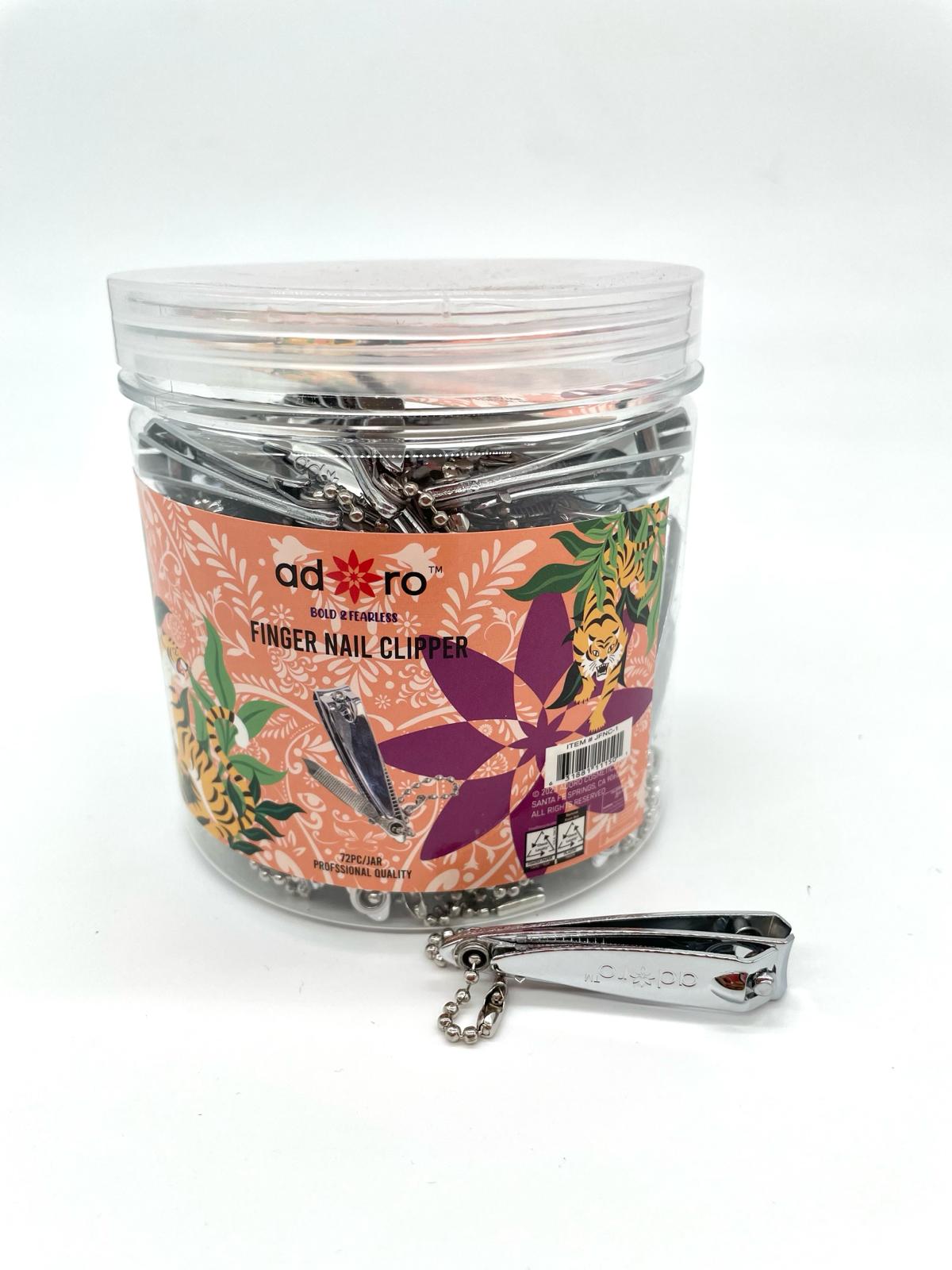 ADORO PROFESSIONAL - COUPE-ONGLES AUDACIEUX ET SANS PEUR - POT DE 72 PIÈCES