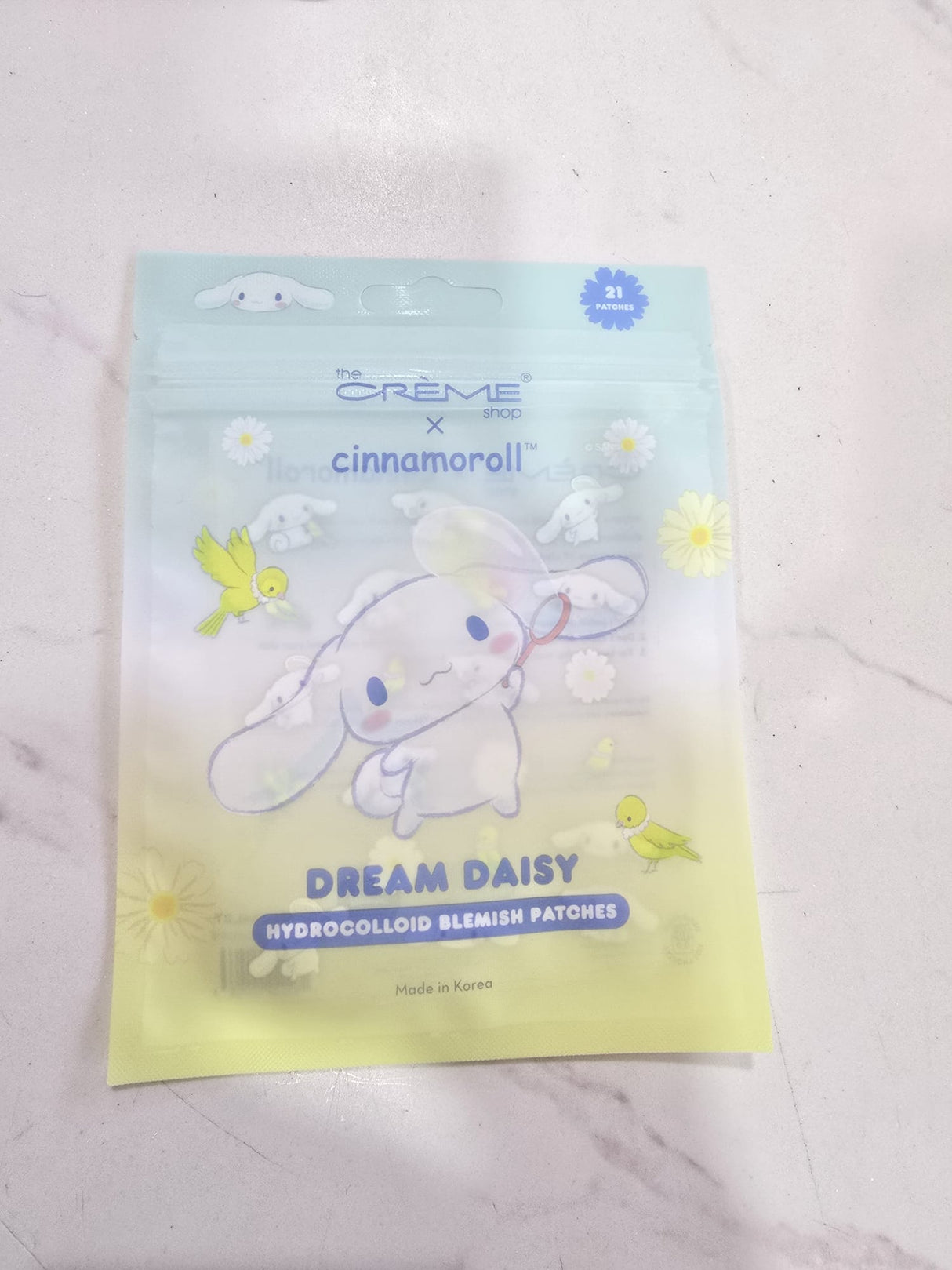 THE CREME SHOP- CINNAMOROLL- DREAM DAISY- HYDROCOLLOID BLEMISH PATCHES- 6PCS
