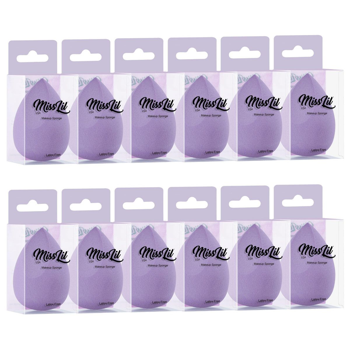 MISS LIL - ÉPONGES DE MAQUILLAGE - 12 PCS
