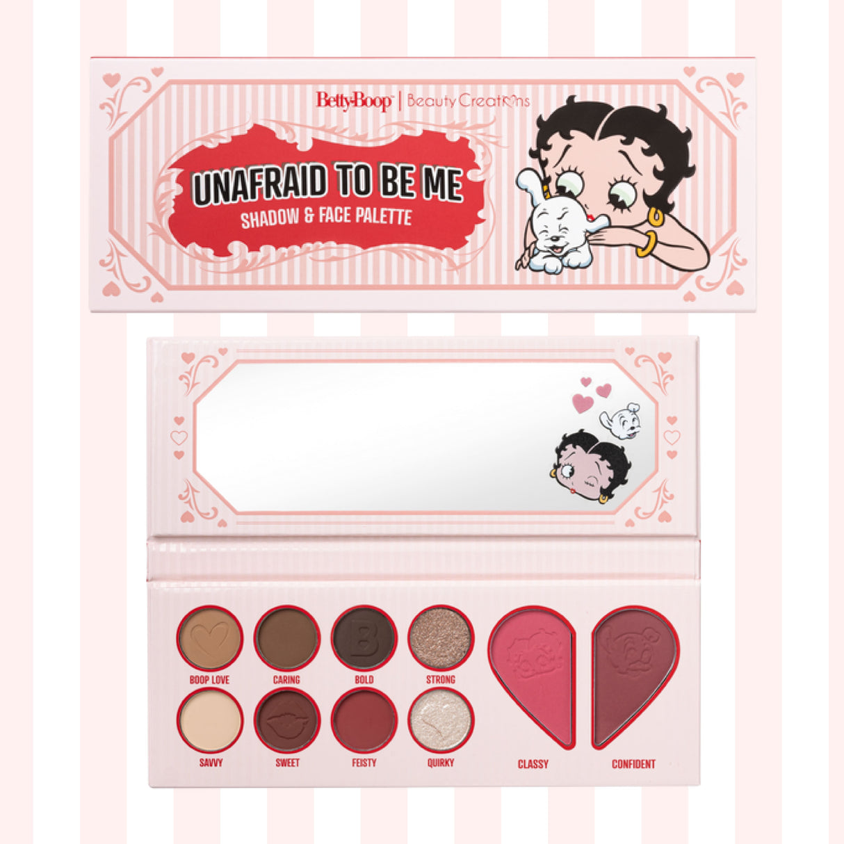 BEAUTY CREATIONS x BETTY BOOP - UNAFRAID TO BE ME - SHADOW AND FACE PALETTE (1PC)