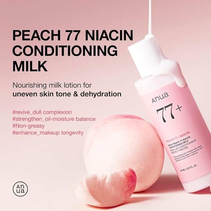 ANUA - PEACH 77 NIACIN CONDITIONING MILK - (1PC)