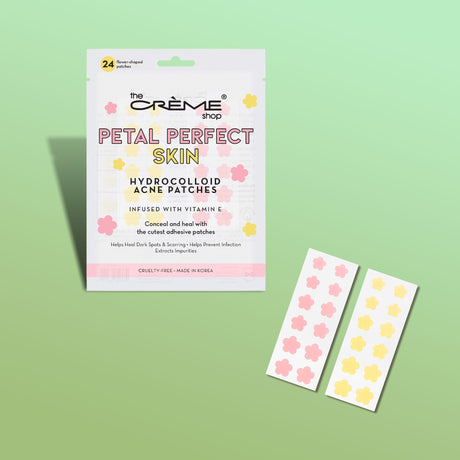 THE CREME SHOP - PIEL PERFECTA DE PÉTALOS - PARCHES DE ACNÉ HIDROCOLOIDE ROSA Y AMARILLO (6PC)