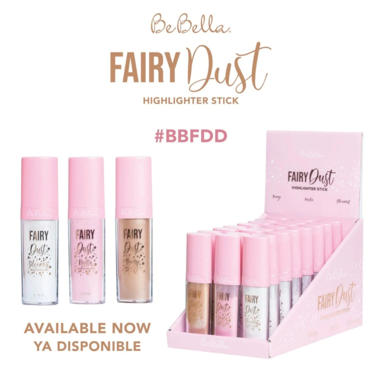 BE BELLA- FAIRY DUST- HIGHLIGHTER STICK- 24PCS