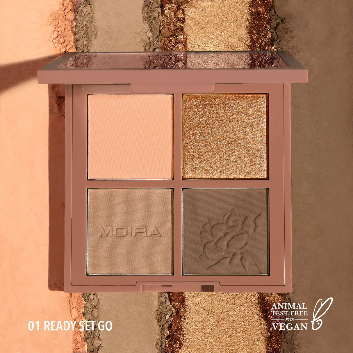 MOIRA- READY, SET, GO- PRESSED PIGMENTS PALETTE- 1PC