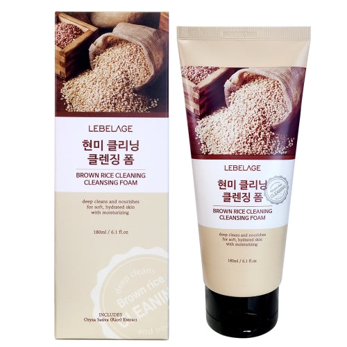 LEBELAGE- BROWN RICE- CLEANSING FOAM- 1PC