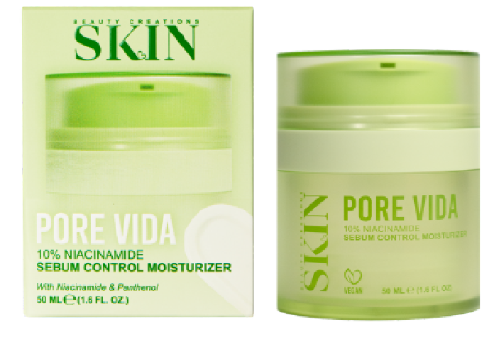 BEAUTY CREATIONS SKIN - PORE VIDA 10% NIACINAMIDE OIL CONTROL MOISTURIZER - (1PC)