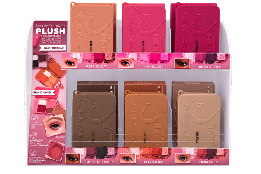 PRE SALE - BEAUTY CREATIONS - PLUSH COLLECTION - SHADOW PALETTE DISPLAY PTD -