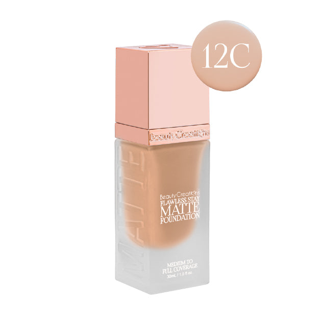 BEAUTY CREATIONS- FLAWLESS STAY- MATTE LIQUID FOUNDATION-