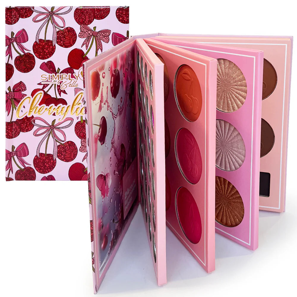 SIMPLY BELLA- CHERRYLICIOUS- BOOK PALETTE- 1PC