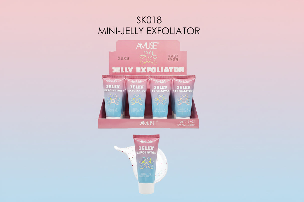 AMUSE- JELLY EXFOLIATOR- MAKEUP REMOVER- 12PCS