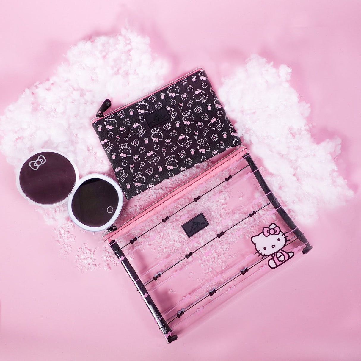 IMPRESSIONS VANITY - HELLO KITTY® SLIM POUCH SET + STRIPE COMPACT BUNDLE (1PC )