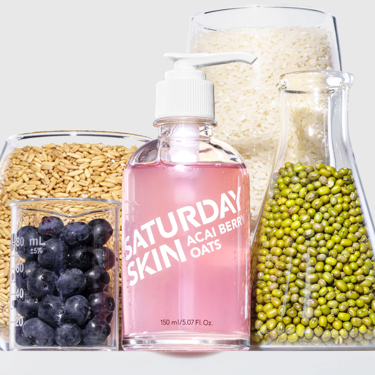 SATURDAY SKIN - AÇAI BERRY + OATS ANTI-OXIDANT GEL CLEANSER (1PC)