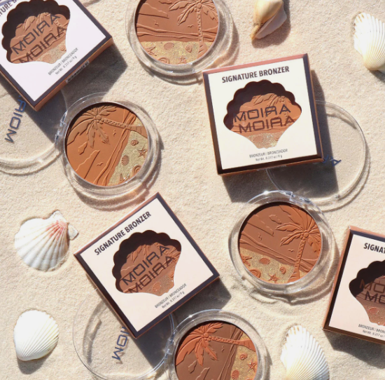 MOIRA - BRONCEADOR FIRMA (001, MIEL BESADA POR EL SOL) - 3 PIEZAS