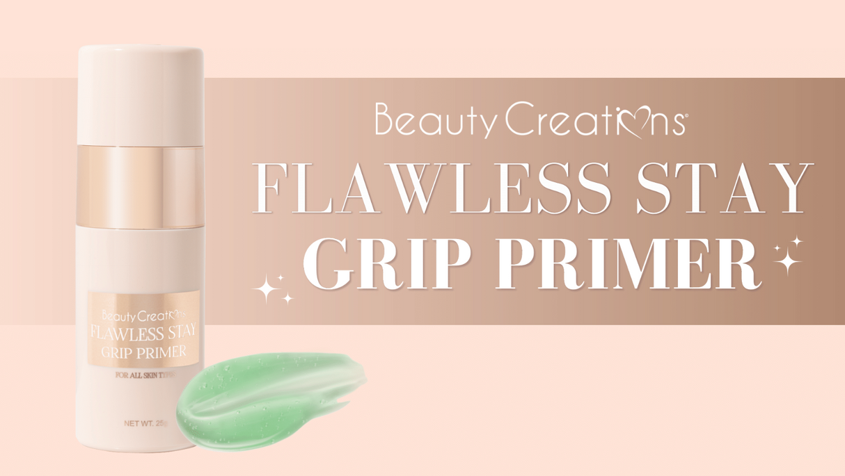 BEAUTY CREATIONS - PRÉSENTOIR D'APPRÊTS FLAWLESS STAY GRIP 12PC + TESTEUR ET ACRYLIQUE GRATUITS