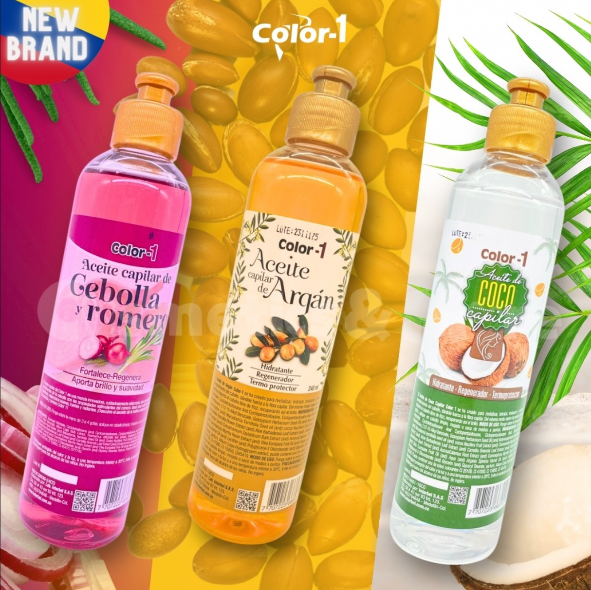 COLOR-1 - ACEITE NATURAL REGENERADOR Y TERMOPROTECTOR ANTIFRIZZ 240ML