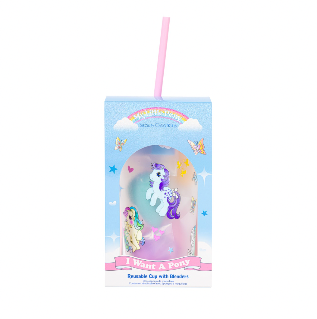 BEAUTY CREATIONS X LITTLE PONNY - REUSABLE CUP WITH BLENDERS (1PCS)