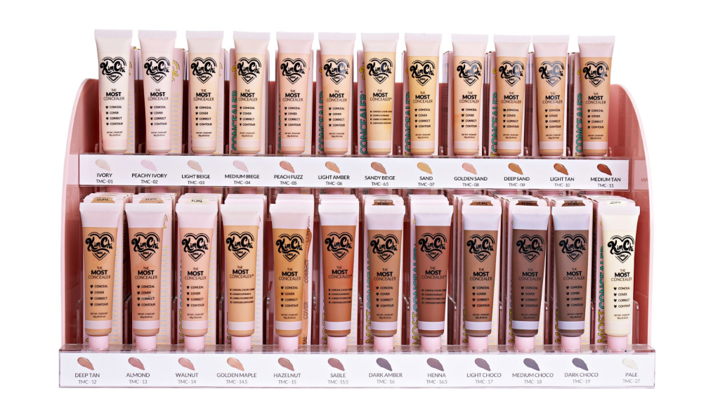 KIMCHI CHIC - THE MOST CONCEALER DISPLAY 23 TONES