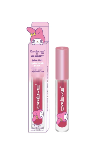 THE CREME SHOP- TINTE DE JUGO MY MELODY- TINTE DE LABIOS Y MEJILLAS-