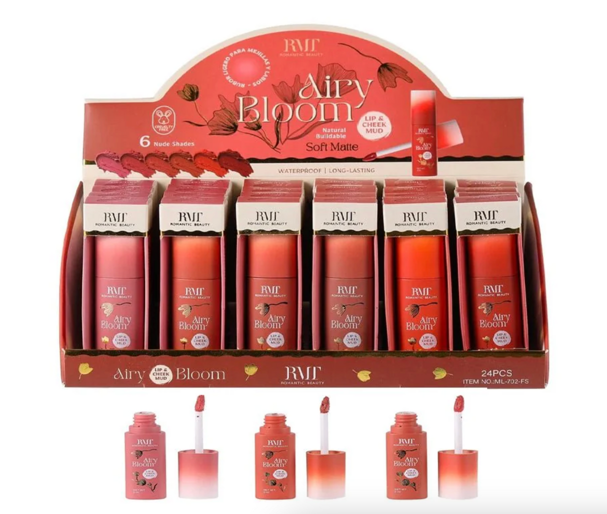 ROMANTIC BEAUTY- AIRY BLOOM SOFT MATTE- (24PCS)