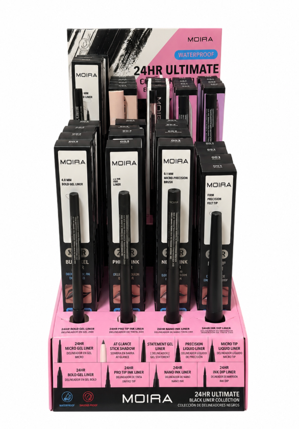 MOIRA- 24HR ULTIMATE BLACK LINER - CARDBOARD DISPLAY