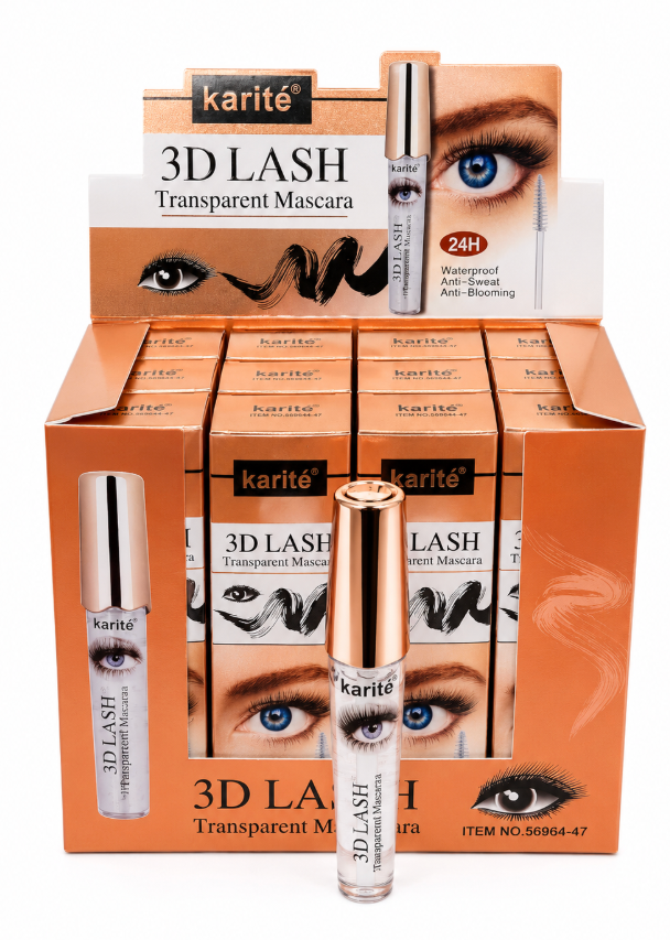 KARITE - 3D LASH TRANSPARENT MARCARA (12PCS)