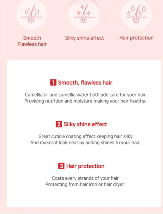 REDFLO- CAMELLIA HAIR COATING ESSENCE- 1PC