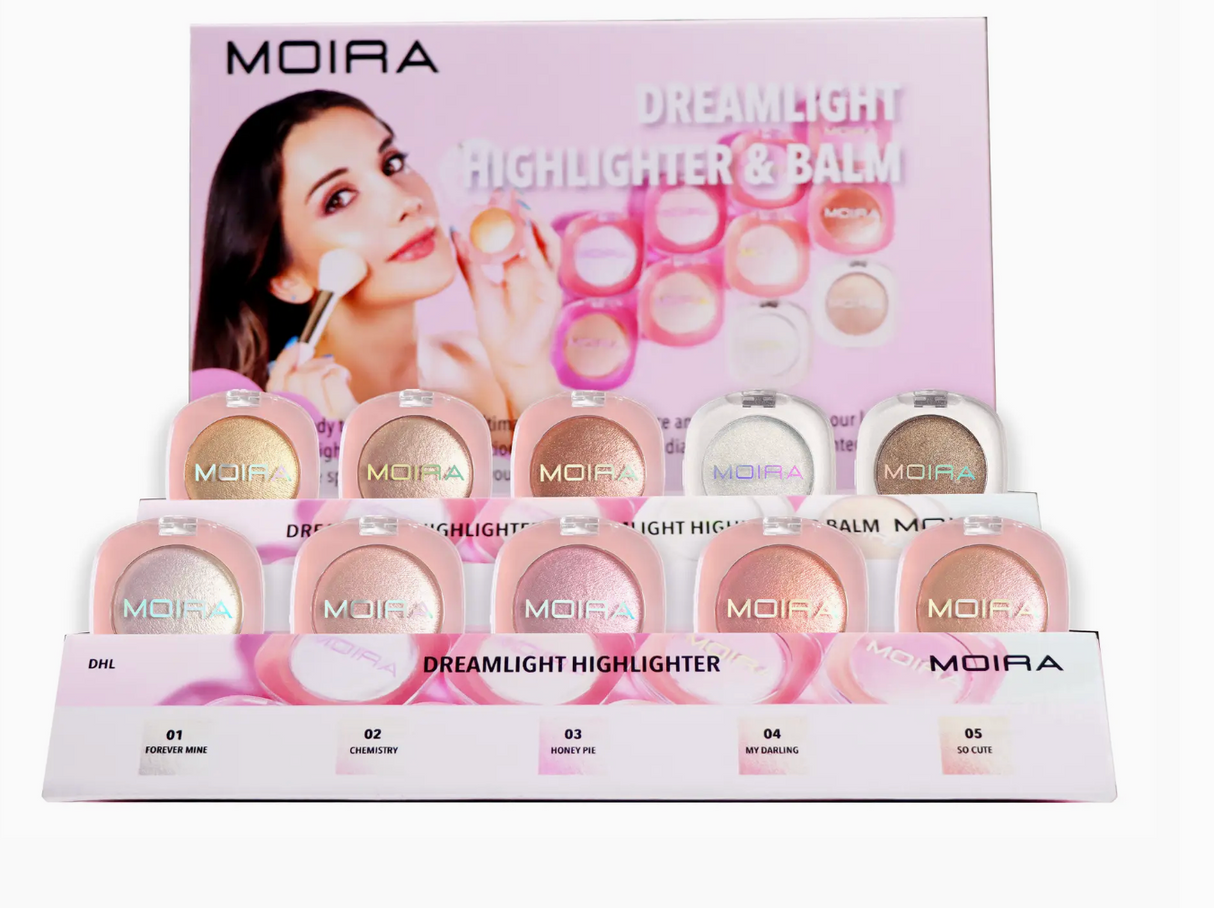 MOIRA- DREAMLIGHT HIGHLIGHTER / BALM- CARDBOARD DISPLAY