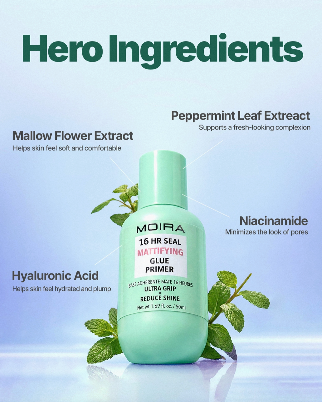 MOIRA- 16HR SEAL MATTIFYING SETTING SPRAY (3PCS)