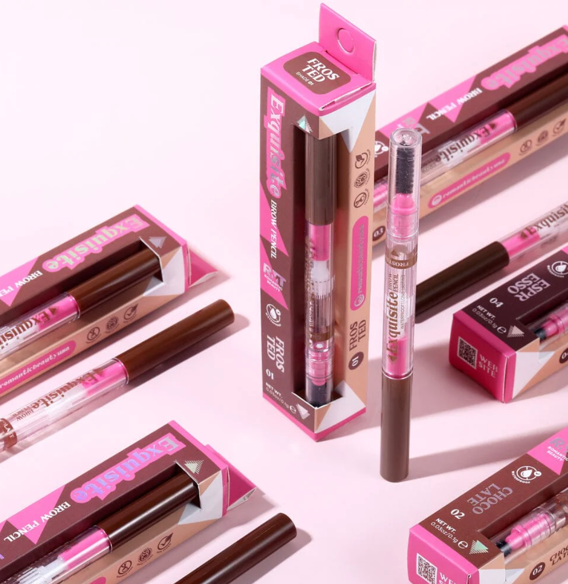 ROMANTIC BEAUTY- EXQUISITE BROW PENCIL- 4 SHADES (24PCS)