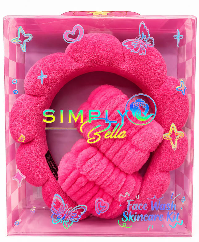 SIMPLY BELLA- FACE WASH SKINCARE KIT - NEW COLORS (1PC)