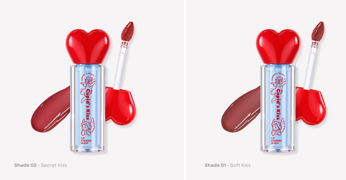 ROMANTIC BEAUTY - CUPID'S KISS- LIP STAINING GLOOS 4 SHADES (24PCS)