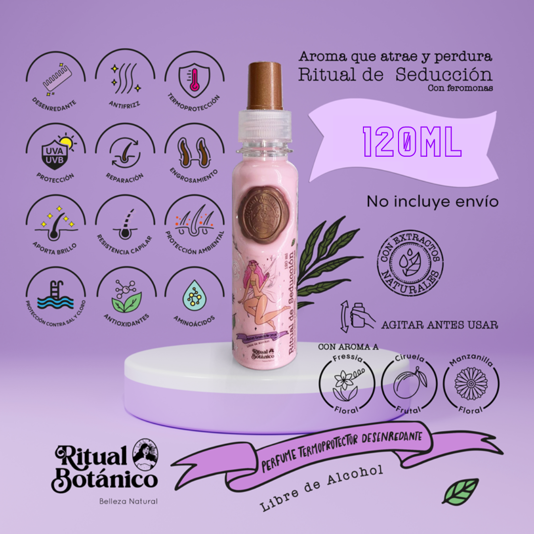 RITUAL BOTANICO - PERFUME PARA EL CABELLO TERMOPROTECTOR Y DESENREDANTE 120ML (1PC)