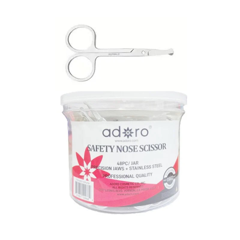 ADORO- SAFETY NOSE SCISSOR- 48PCS