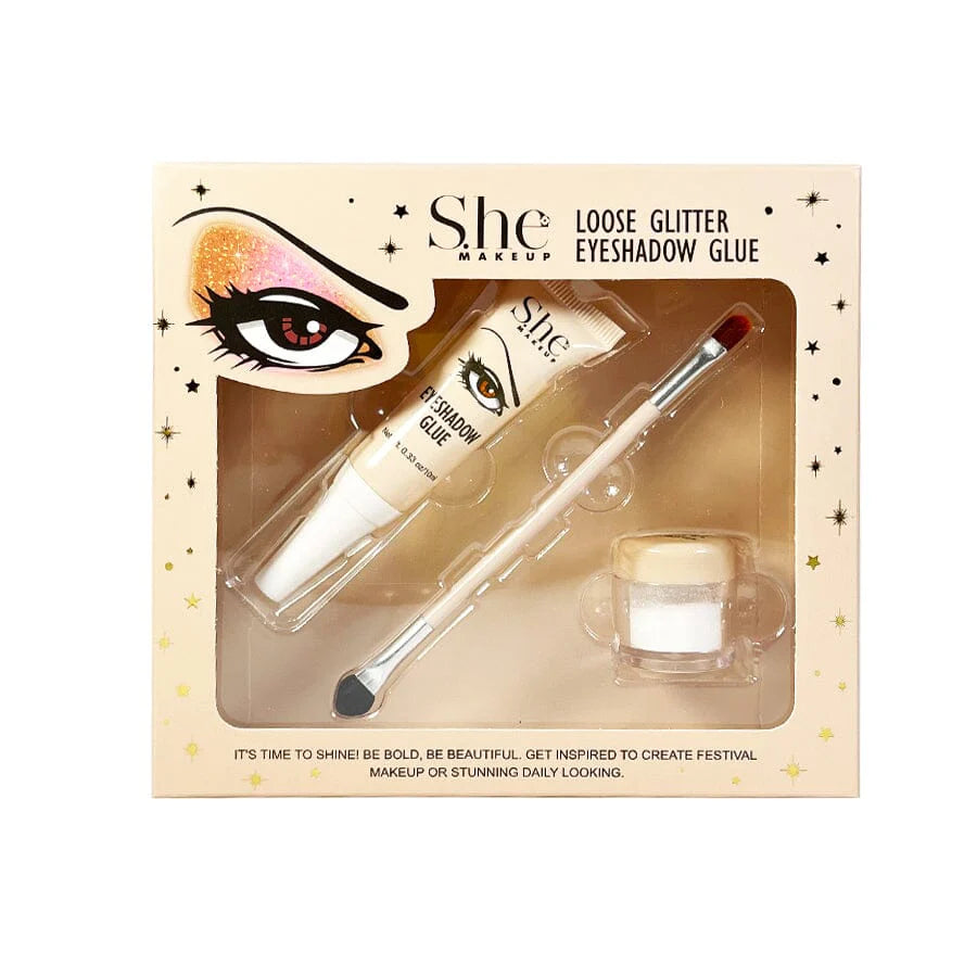 S.HE MAKEUP- LOOSE GLITTER- EYESHADOW GLUE- 1PC