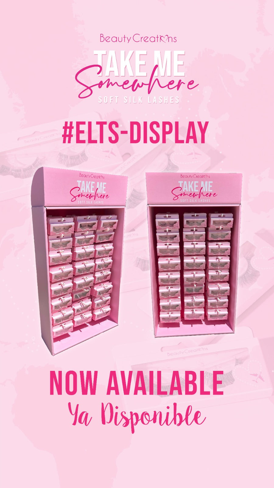 BEAUTY CREATIONS- TAKE ME SOMEWHERE DISPLAY - FAUX MINK LASHES