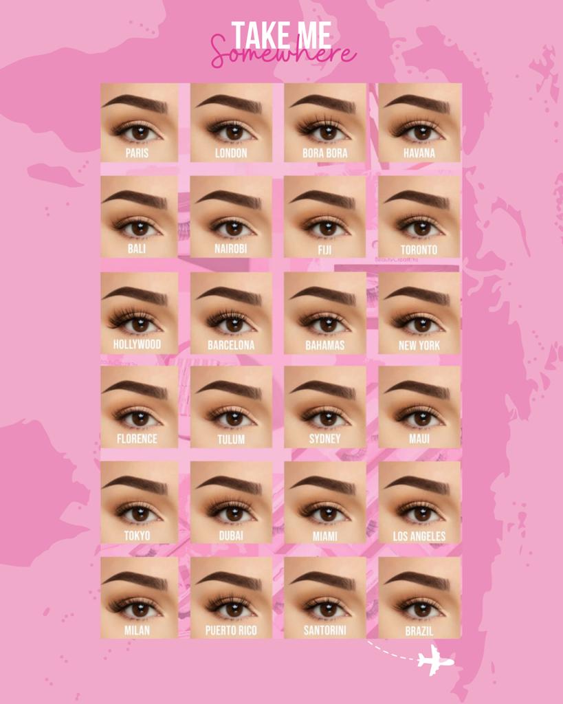 BEAUTY CREATIONS- TAKE ME SOMEWHERE DISPLAY - FAUX MINK LASHES