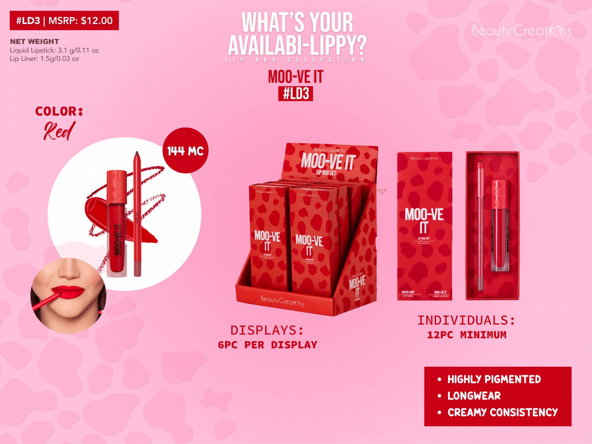 BEAUTY CREATIONS - WHATYOURAVAILABILIPPY LIP DUO SET