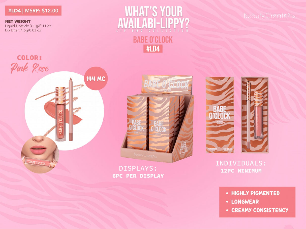 BEAUTY CREATIONS - WHATYOURAVAILABILIPPY LIP DUO SET