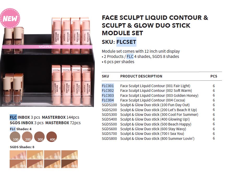 MOIRA - PALO DÚO SCULP & GLOW