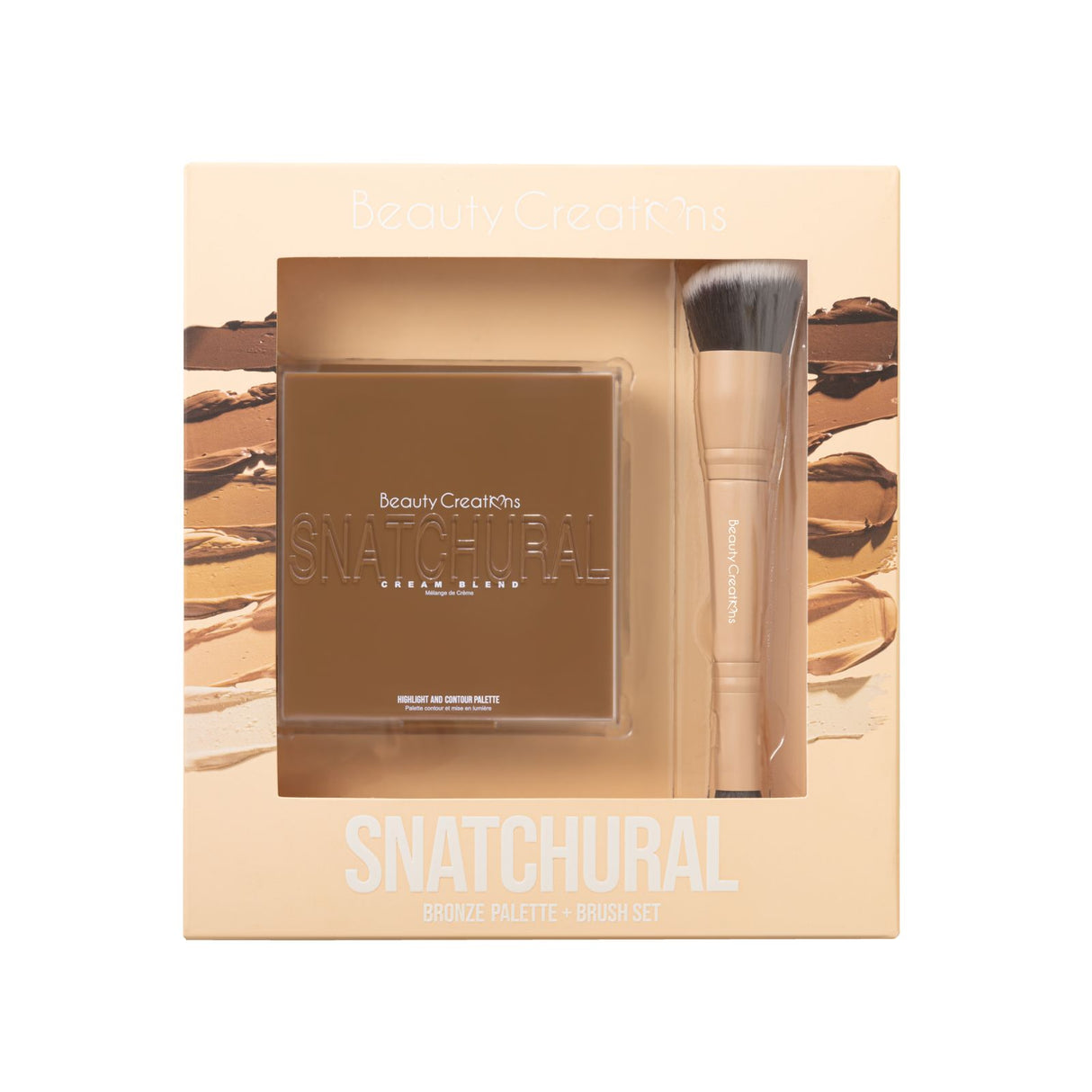 BEAUTY CREATIONS - PALETTE SNATCHURAL BRONZE + ENSEMBLE DE PINCEAUX (1SET)