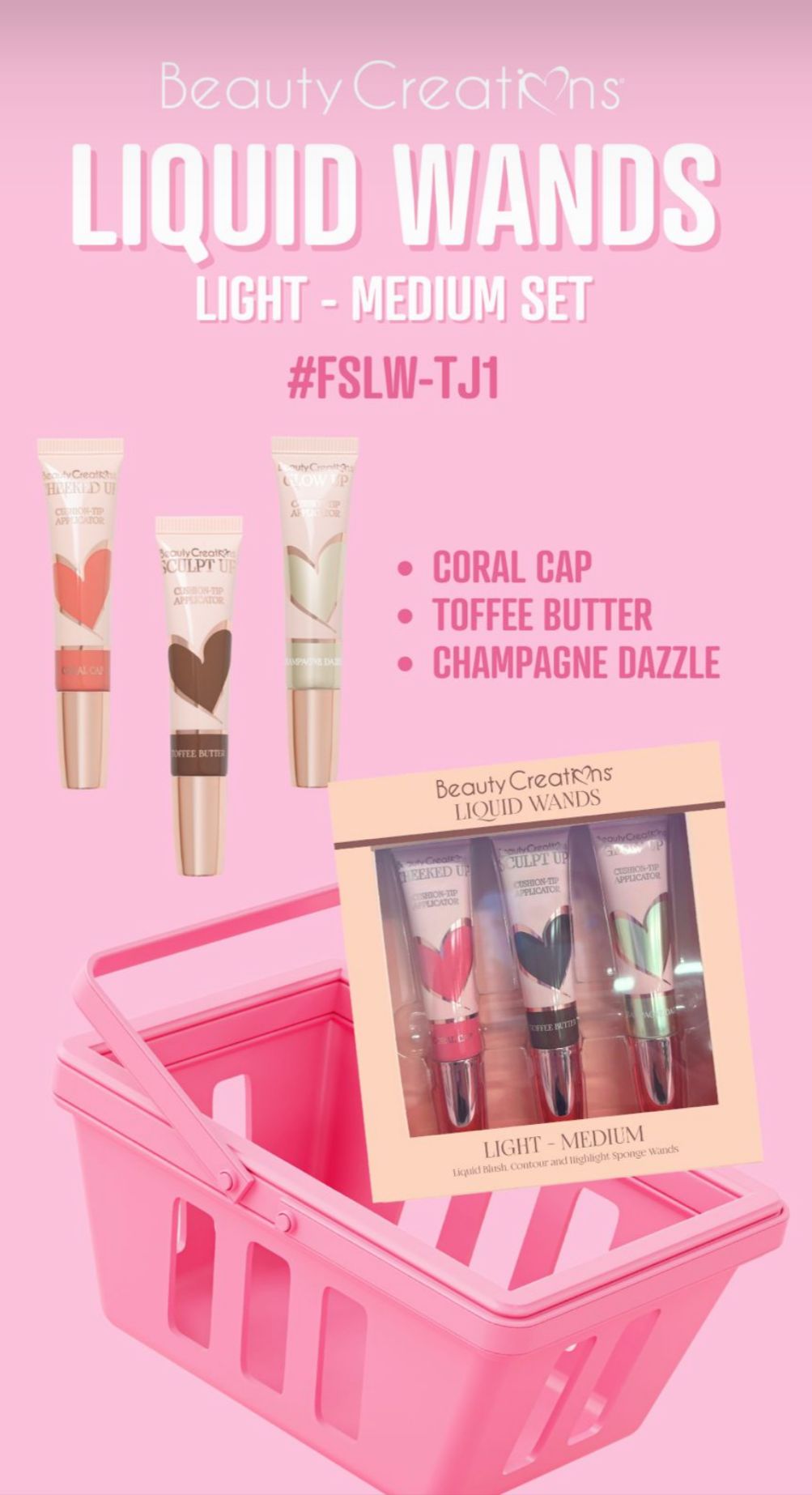 BEAUTY CREATIONS - LIQUID WANDS - LIGHT MEDIUM SET (1 SET)