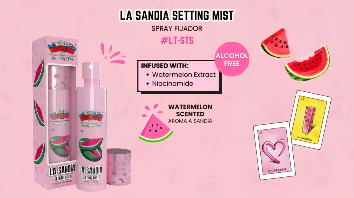 BEAUTY CREATIONS X LA LOTERIA- LA SANDIA- SETTING SPRAY-1PC- LIMITED EDITION
