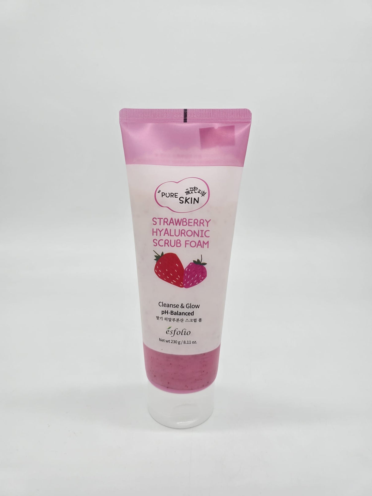 ESFOLIO- STRAWBERY HYALURONIC- SCRUB FOAM- 1PC