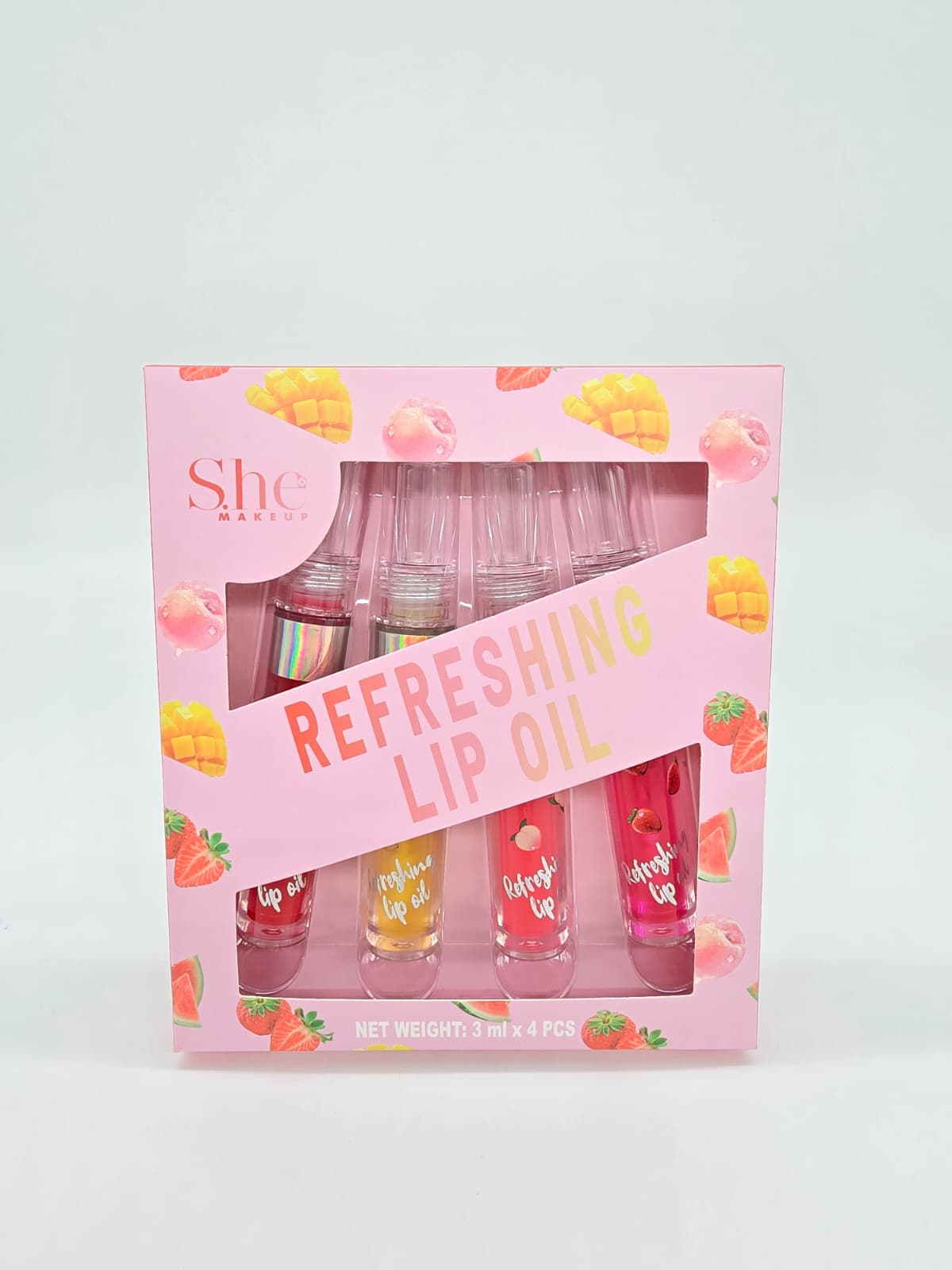 S.HE -4PCS SET- REFRESHING LIP OIL_1PC