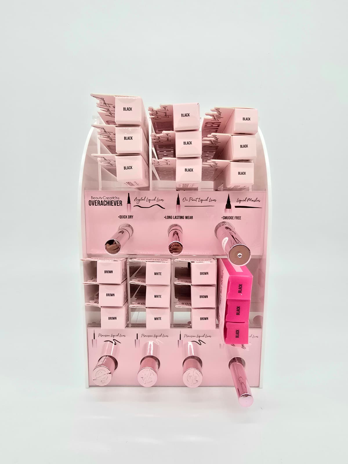 BEAUTY CREATIONS- OVERCHIEVER EYELINER (6STYLES)- FULL DISPLAY