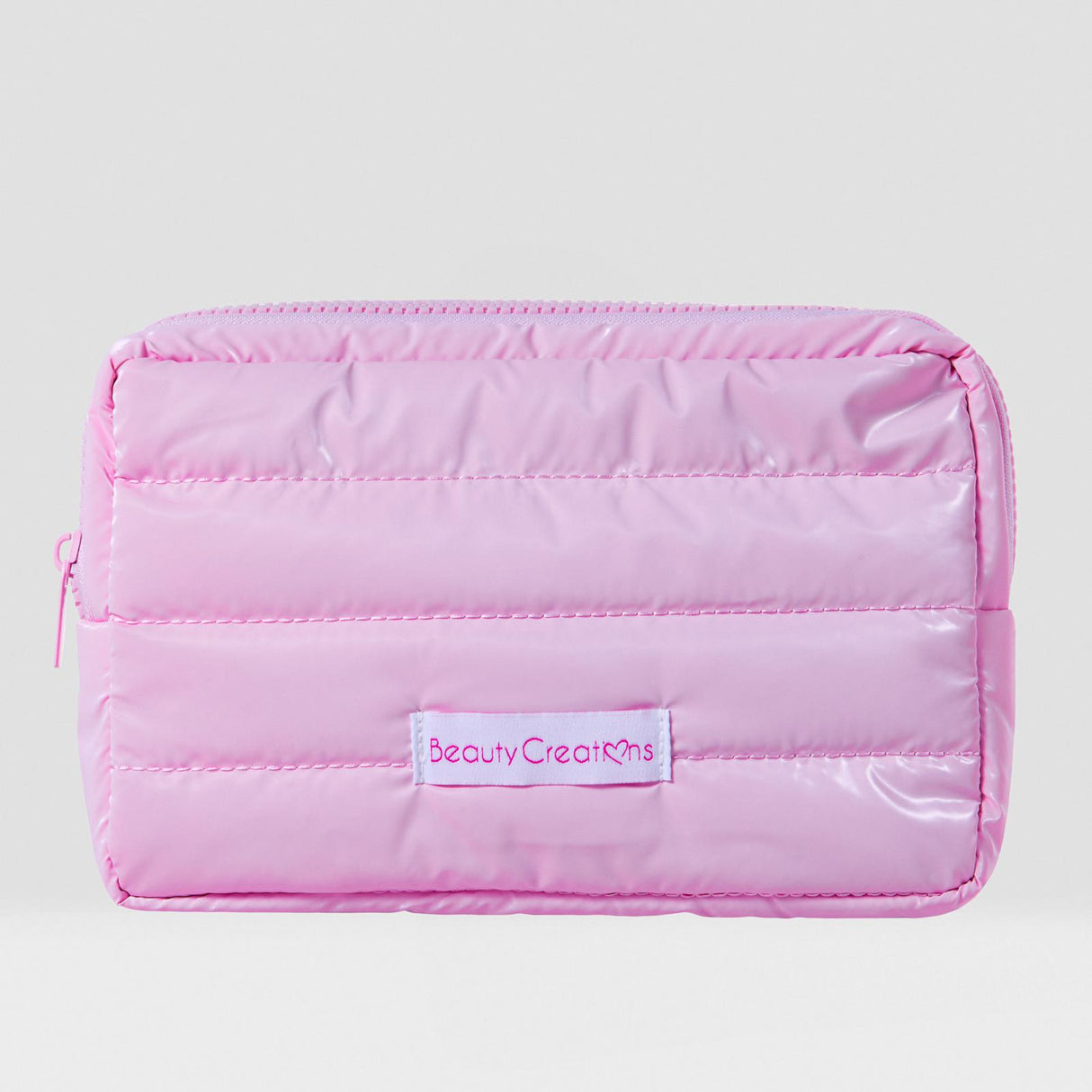 BEAUTY CREATIONS- PUFF COSMETIC BAG PINK- 1PC